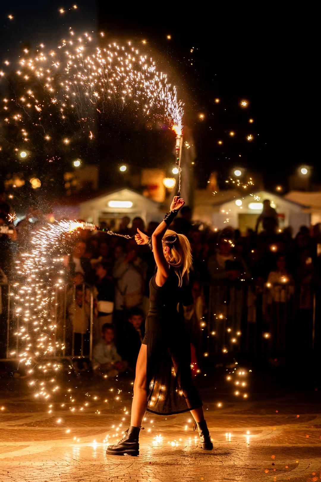 Pyrotechnic fire performance